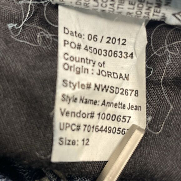 Nine West Jeans Embellished Bling Pockets Bootcut Women's Size 12 - Picture 9 of 16